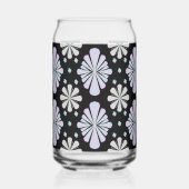 Pastel floral shapes on a black background dosenglas (Links)