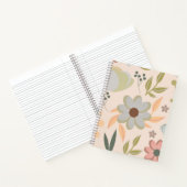 Pastel Floral Spiral Notebook - Minimalistisch Sty Notizblock (Innenseite)