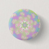 Pastel Floral Sprinkles Button (Vorderseite)