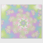 Pastel Floral Sprinkles Geschenkpapier (Flach)