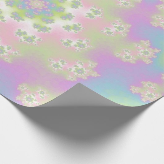 Pastel Floral Sprinkles Geschenkpapier (Ecke)