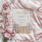 Pastel Floral Storybook Kinderdusche Dankeskarte