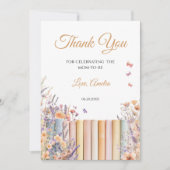 Pastel Floral Storybook Kinderdusche Dankeskarte (Vorderseite)