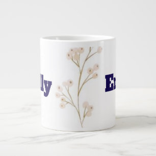 Pastel Floral Tasse   Personalisiert mit Ihrem Nam