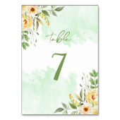 Pastel Floral Tischnummer (Rückseite)