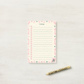 Pastel Floral To Do List Planner Design Post-it Klebezettel (Auf Schreibtisch)