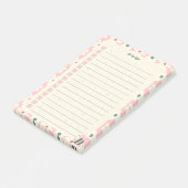 Pastel Floral To Do List Planner Design Post-it Klebezettel (angewinkelt)