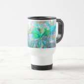 Pastel Floral Travel Mug - Vintage Naturfantasie Reisebecher (VorderseiteRechts)