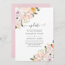 Pastel Floral verschoben Hochzeitsupdate