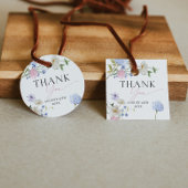 Pastel Floral Vielen Dank Geschenkanhänger