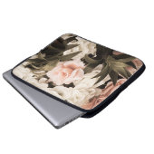 Pastel Floral Vintag: Zeitlose Eleganz Laptopschutzhülle (Vorne Knopf)