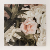 Pastel Floral Vintag: Zeitlose Eleganz Puzzle (Horizontal)