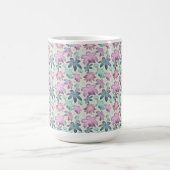 Pastel Floral watercolor Pattern  Kaffeetasse (Mittel)