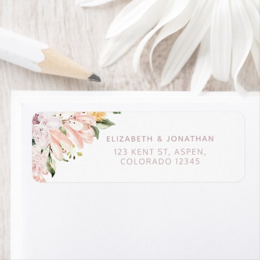 Pastel Floral Wedding Address (Insitu)