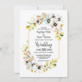 Pastel Floral Wedding Einladung (Vorderseite)
