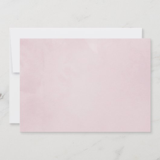 Pastel Floral Wedding Foto Save The Date (Rückseite)