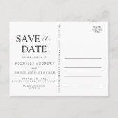 Pastel floral Wedding Save the Date Postcard Einladungspostkarte (Rückseite)