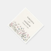 Pastel Floral Wedding Serviette (Ecke)