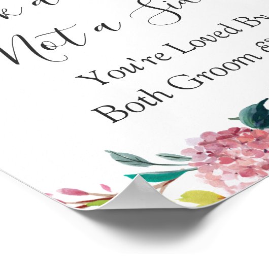 Pastel Floral Wedding Zeremonie Wählen Sie ein Seg Poster (Ecke)