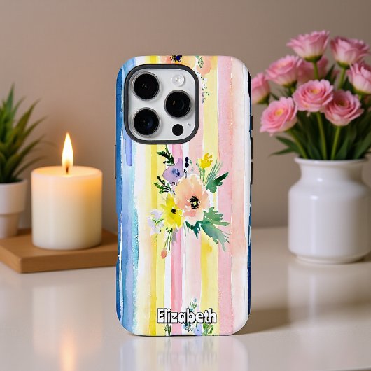 Pastel Floral Wirbel Case-Mate iPhone Hülle