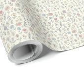 pastel floral wrapping paper. geschenkpapier (Rolleneckpunkt)