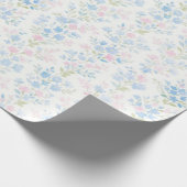 Pastel Floral Wrapping Paper Geschenkpapier (Ecke)