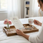 Pastel Floral Wreath Wedding Invitation Einladung