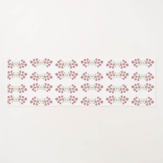 Pastel Floral Yogamatte (Vorderseite (Horizontal))