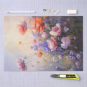 Pastel florale Malerei Soft Blooming Garden Seidenpapier (Handwerk)