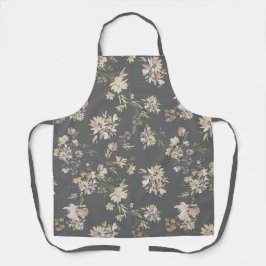 Pastel Florals All-Over Print Apron Schürze