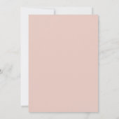 Pastel Florals Blush Peach Gray Wedding Einladung (Rückseite)