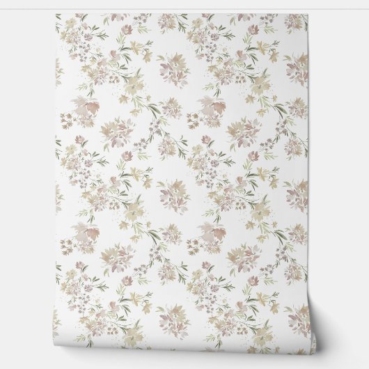 Pastel Florals Wallpaper Tapete (Abrollen)