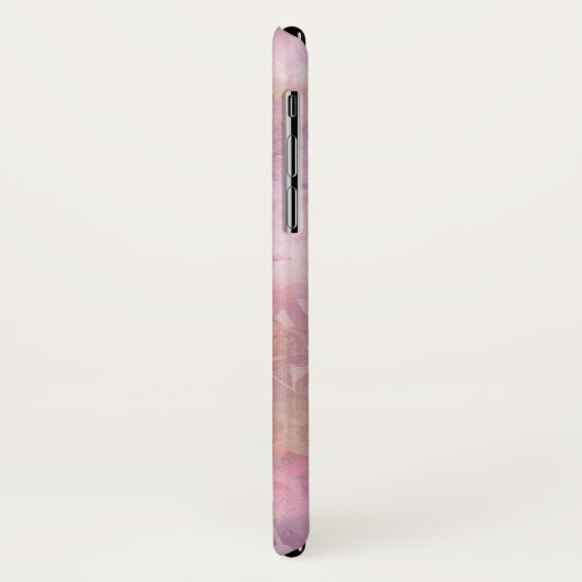 Pastel Florals With Chic Script Monogram Case-Mate iPhone Hülle (Hinten/Links)
