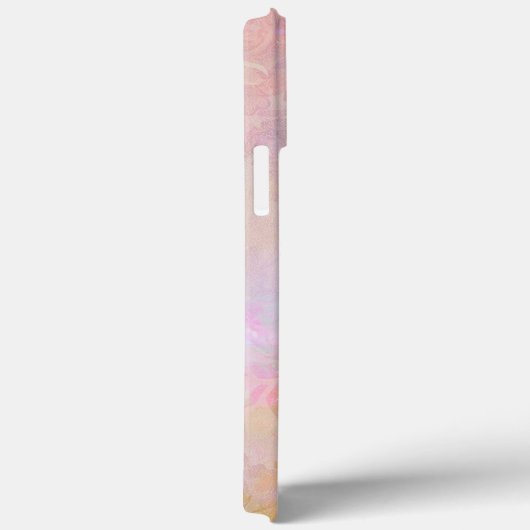 Pastel Florals With Chic Script Monogram Case-Mate iPhone Hülle (Rückseite / Rechts)