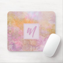 Pastel Florals With Chic Script Monogram