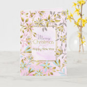 Pastel Flower Christmas Greeting Card Karte (Gelbe Blume)