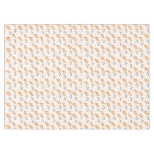 Pastel Flower Tablecloth 70s Brown Boho Accent Tischdecke (Vorderseite (Horizontal))