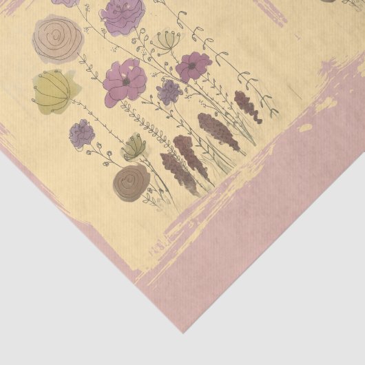 Pastel Flowers Seidenpapier (Ausschnitt)