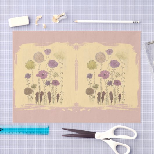 Pastel Flowers Seidenpapier (Handwerk)