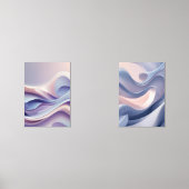 Pastel Flows Layers - Abstrakte Kunst für Ruhe & C Bilderwand Sets (Vorderseite)