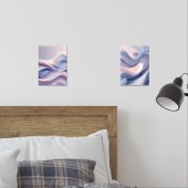 Pastel Flows Layers - Abstrakte Kunst für Ruhe & C Bilderwand Sets (Schlafzimmer)