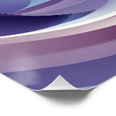 Pastel Flows Layers - Abstrakte Kunst für Ruhe & C Poster (Ecke)