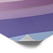 Pastel Flows Layers - Abstrakte Kunst für Ruhe & C Poster (Ecke)