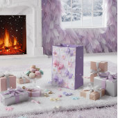 Pastel Fluffy Bows & Flowers Gift Bag Mittlere Geschenktüte