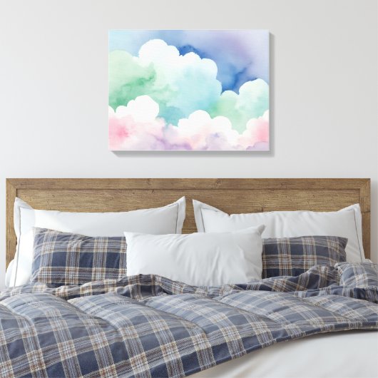 Pastel flüstert sanfte Splint-Wand Kunst Leinwanddruck (Insitu (Schlafzimmer))