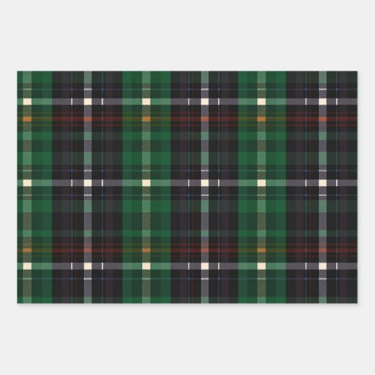 Pastel Folk Englisch Kariert Geschenkpapier Set (Vorderseite)