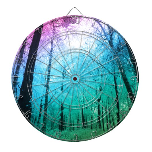 Pastel Forest Dartscheibe (vorne)