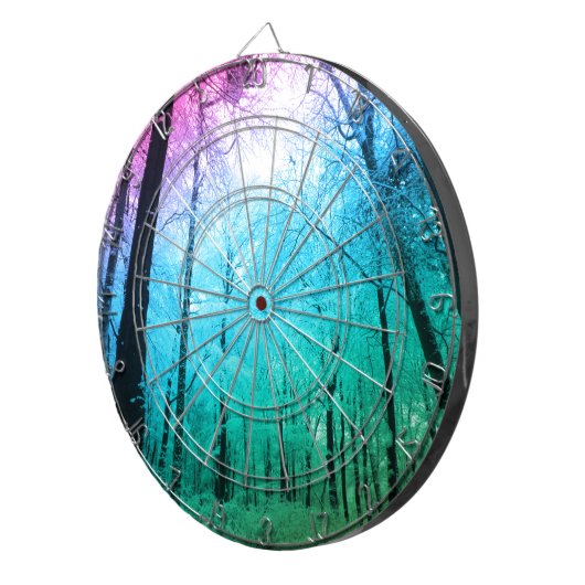 Pastel Forest Dartscheibe (Vorderseite rechts)