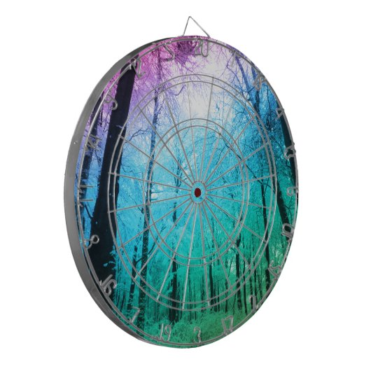 Pastel Forest Dartscheibe (Vorderseite Links)