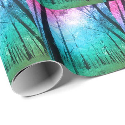 Pastel Forest Geschenkpapier (Rolleneckpunkt)